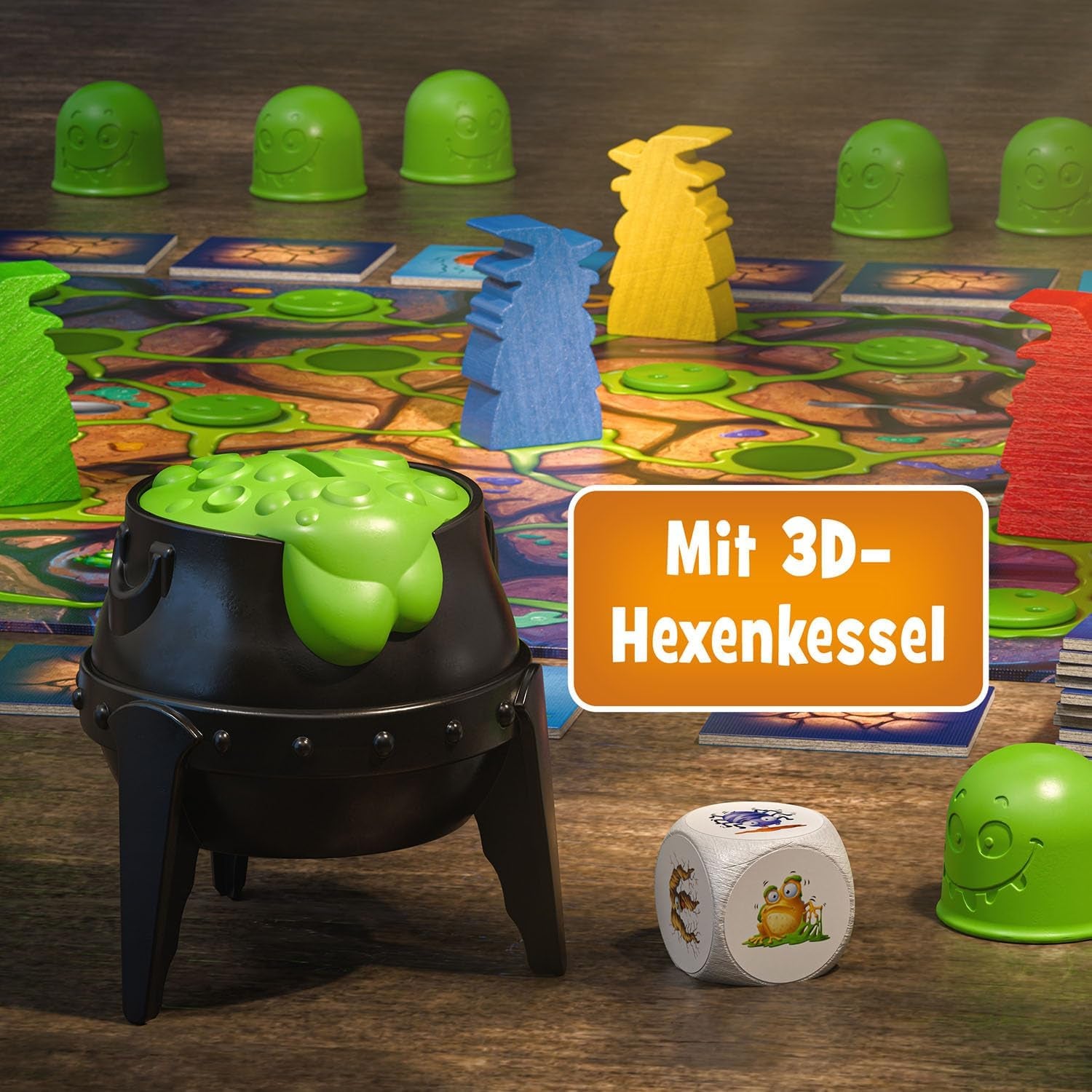 Kosmos 683498 Spider Venom and Frog Slime: What's in the Boiler? A fun memory game for 2-4 players, board game, game for children 6 and up.