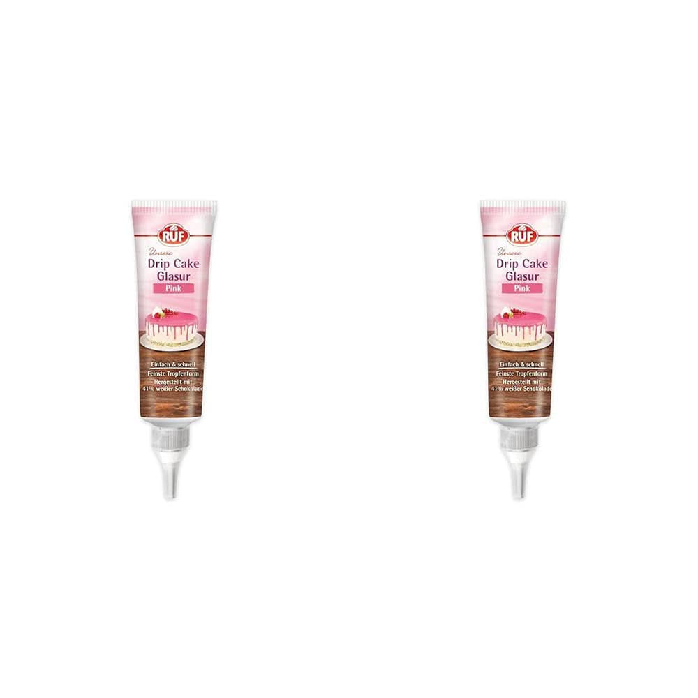 RUF Glazura cu efect de picurare, diverse sortimente, 125 grame Glazuri si Decor Naty Shop 2 x 125 grame (set 2 bucati) Roz