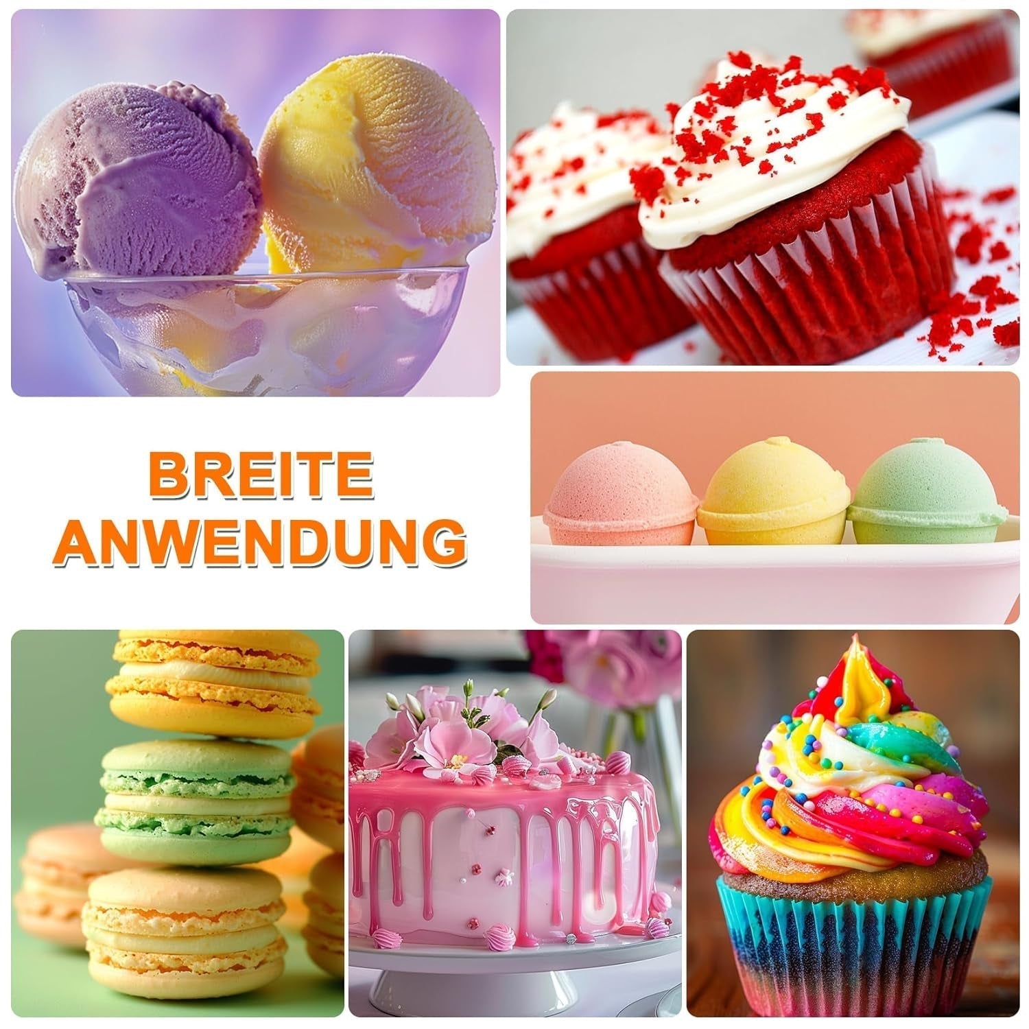 Lebensmittelfarbe Gel - Fidton 12 Farben Hochkonzentrierte Lebensmittelfarben, Food Coloring Set Für Lebensmittel Farben, Fondant, Essbare Tortendeko, Eier Färben, Backen, Glasur, Makronen - 6 Ml Naty Shop