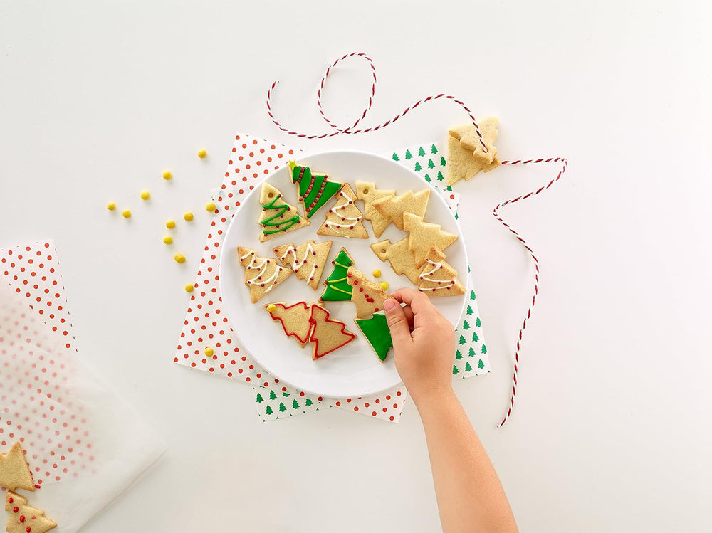 Taietor de biscuiti Lékué, brad, verde, 27 x 23,5 x 1,5 cm