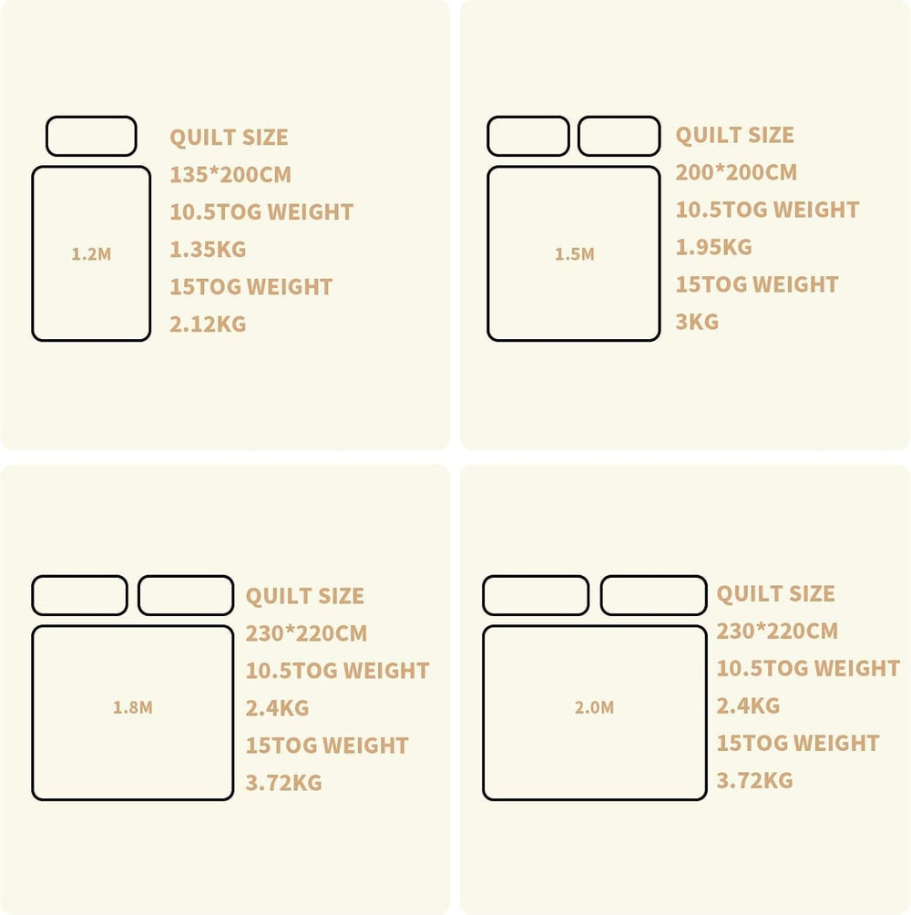 Good Nite Single Bed Bedding Set, 15 Tog, Winter Warmth, Single Bed, Soft Polyester, Hollow Fiber, White Bed Sheets with Corner Strips, Machine Washable (White, 15 Tog, 130 X 150 cm) Naty Shop Quilts & Quilts