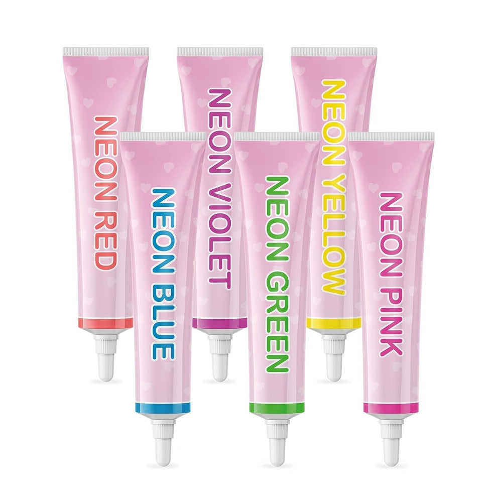 Goodbake Neonlebensmittelfarben 6 Farben Set – Intensive Lebensmittelfarbe – Lebensmittelfarbpaste – Zum Einfärben Von Torten, Fondant, Buttercreme Uvm. – 100% Vegan Naty Shop