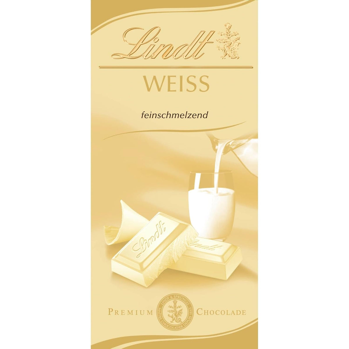 Lindt Fine melted white chocolate, 100 grams Chocolate candies Naty Shop Default Title