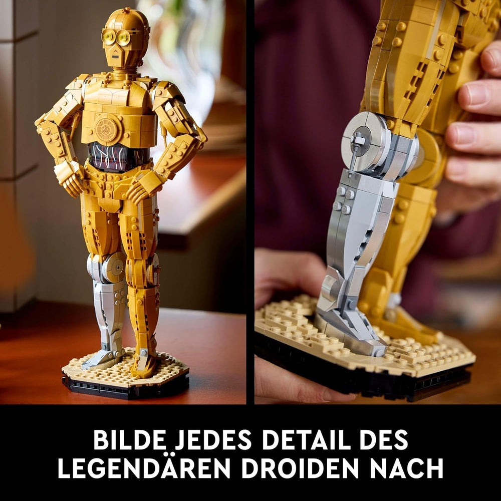 LEGO Star Wars C-3PO B, Buildable Droid, Model to Collect, Build and Display, Nostalgic Gift Idea for Adults and Fans, Collector's Piece, Fantasy Playset 75398 Building Sets Besuche den LEGO-Store