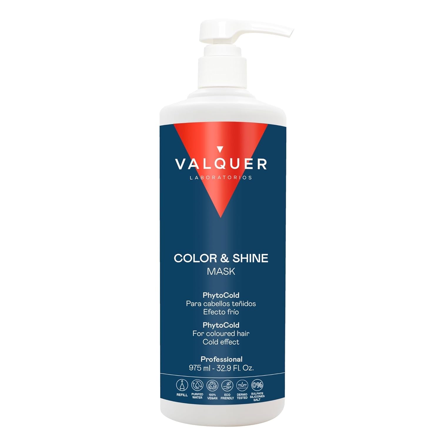 Valquer Profesional Ice Hair Mask Colour and Shine - Pentru păr vopsit, 1000 ml Masca de par Naty Shop 1 litru (1 pachet) Fără miros