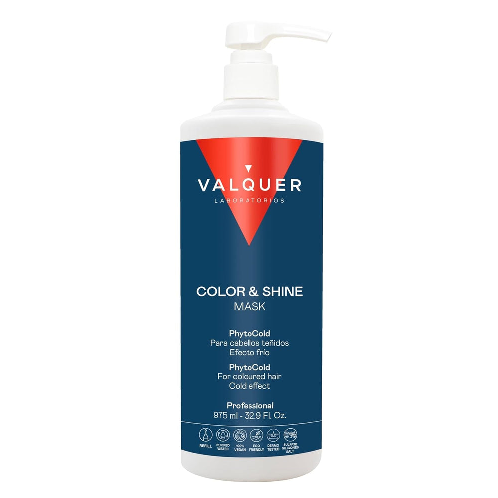 Valquer Profesional Ice Hair Mask Colour and Shine - Pentru păr vopsit, 1000 ml Masca de par Naty Shop 1 litru (1 pachet) Fără miros