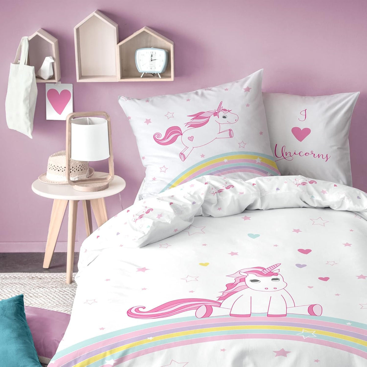 Bedding for girls, Unicorn, cotton Bedding - children Naty Shop Unicorn