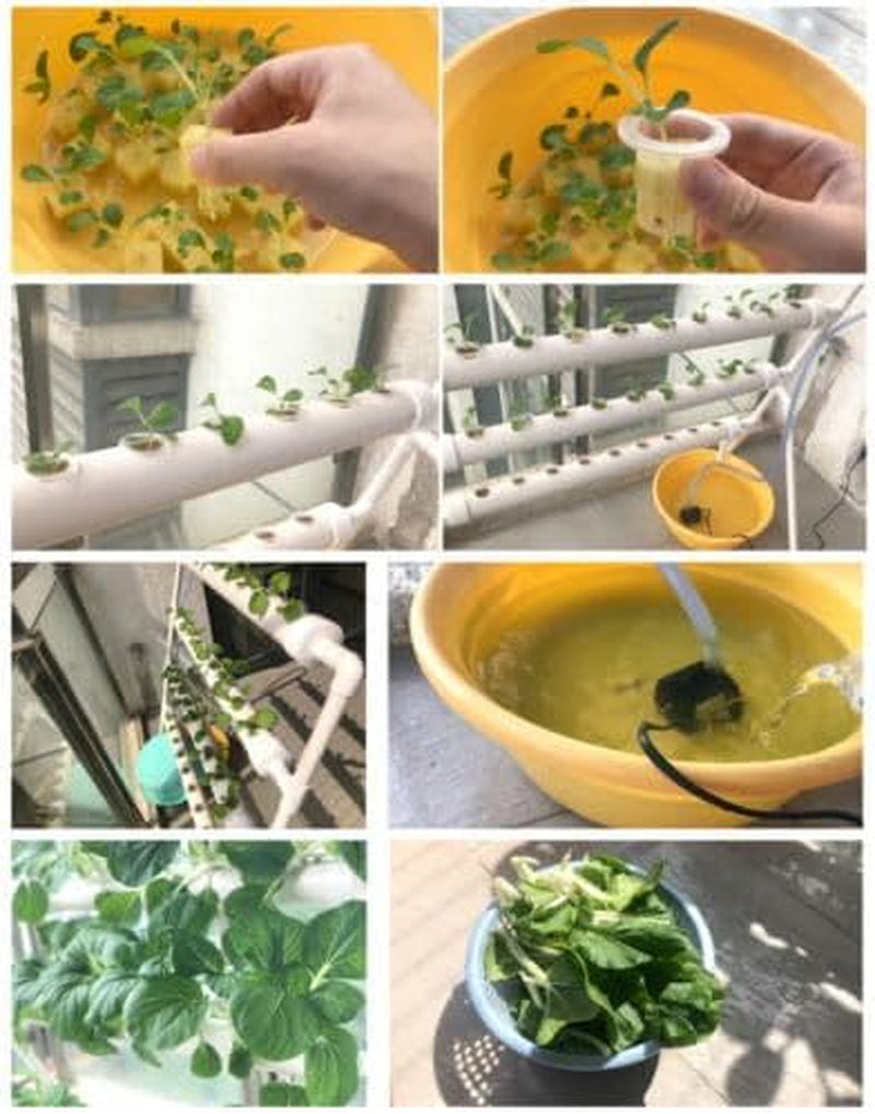 Pflanzen Pflanze Hydroponic System Grow Kit 90 Plant Sites Drei Layer Satz GemüSe Tool Garten Systeme Plant Vegetable Hydrokultur Hydroponische Garden Hydroponik Anbausystem PflanzpläTzen 3Schicht