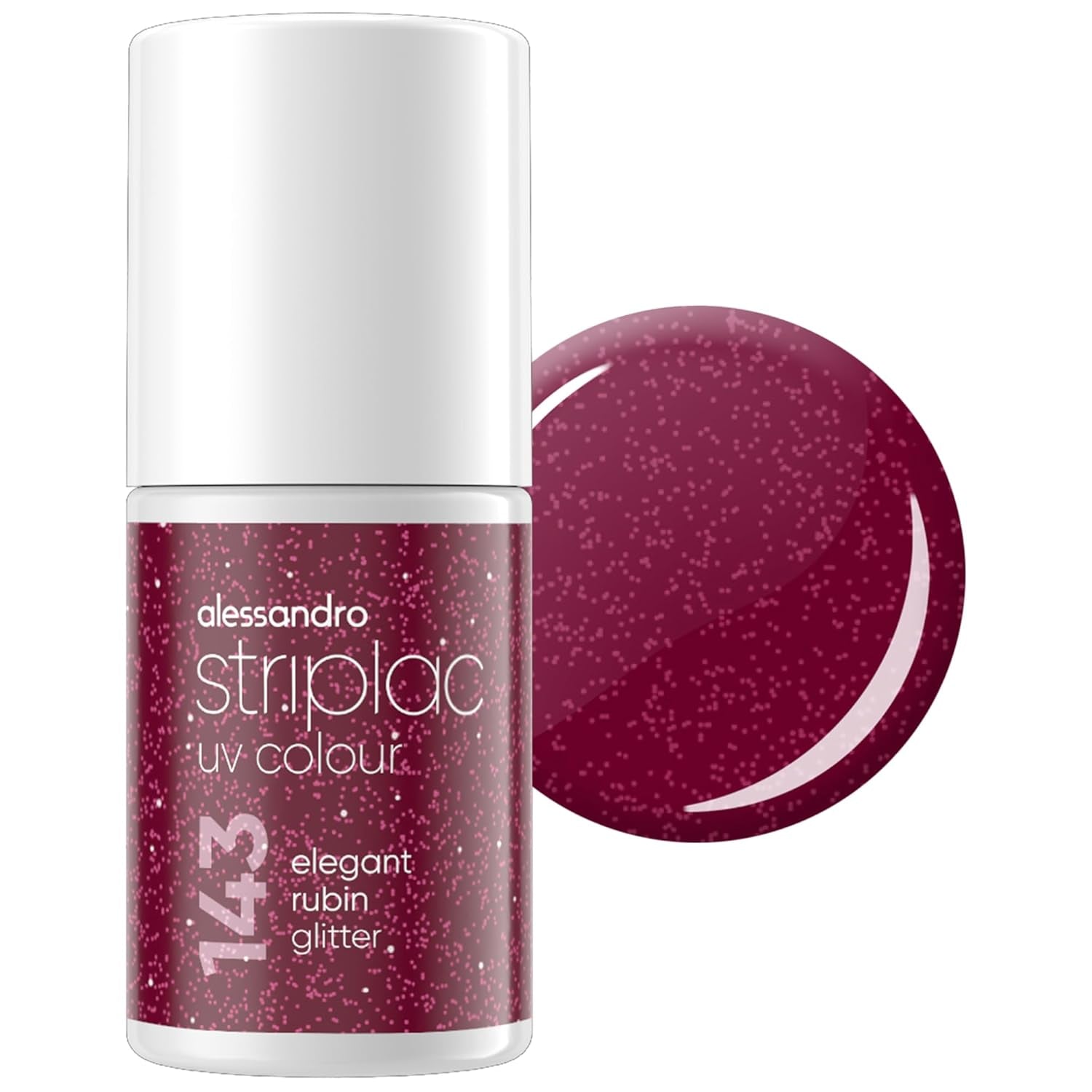 UV nail polish alessandro Striplac Elegant Ruby - Delicate and long-lasting - Easy removal thanks to peel-off removal technology - Vegan and cruelty-free - 8 ml