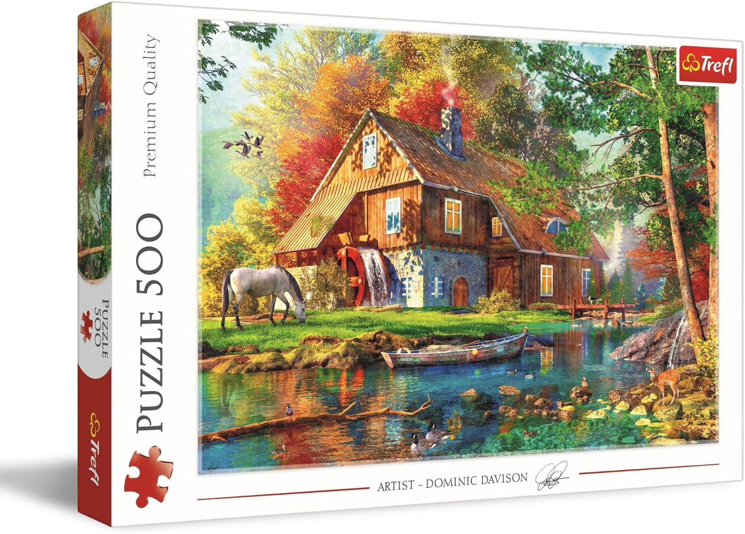 Puzzle 500 Casă de vacanță lângă râu Puzzle Naty Shop Titlu implicit