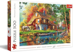 Puzzle 500 Casă de vacanță lângă râu Puzzle Naty Shop Titlu implicit