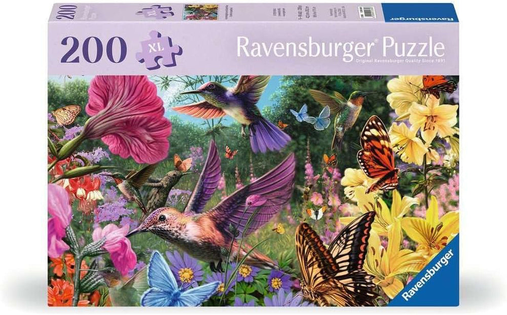 Ravensburger Puzzle 12001369 - Hummingbirds and Butterflies - 200 Piece Puzzle for Elderly and Seniors with Larger Puzzle Pieces, Grip, Large Image Template and Puzzle Base Puzzle Naty Shop Default Title