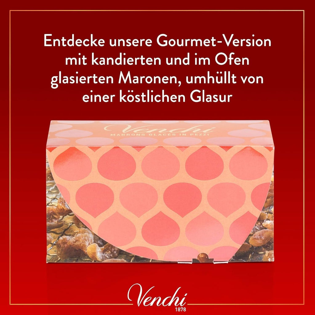 Venchi – cutie cadou cu Marrons Glacès, 250 grame Bomboane de Ciocolata Naty Shop