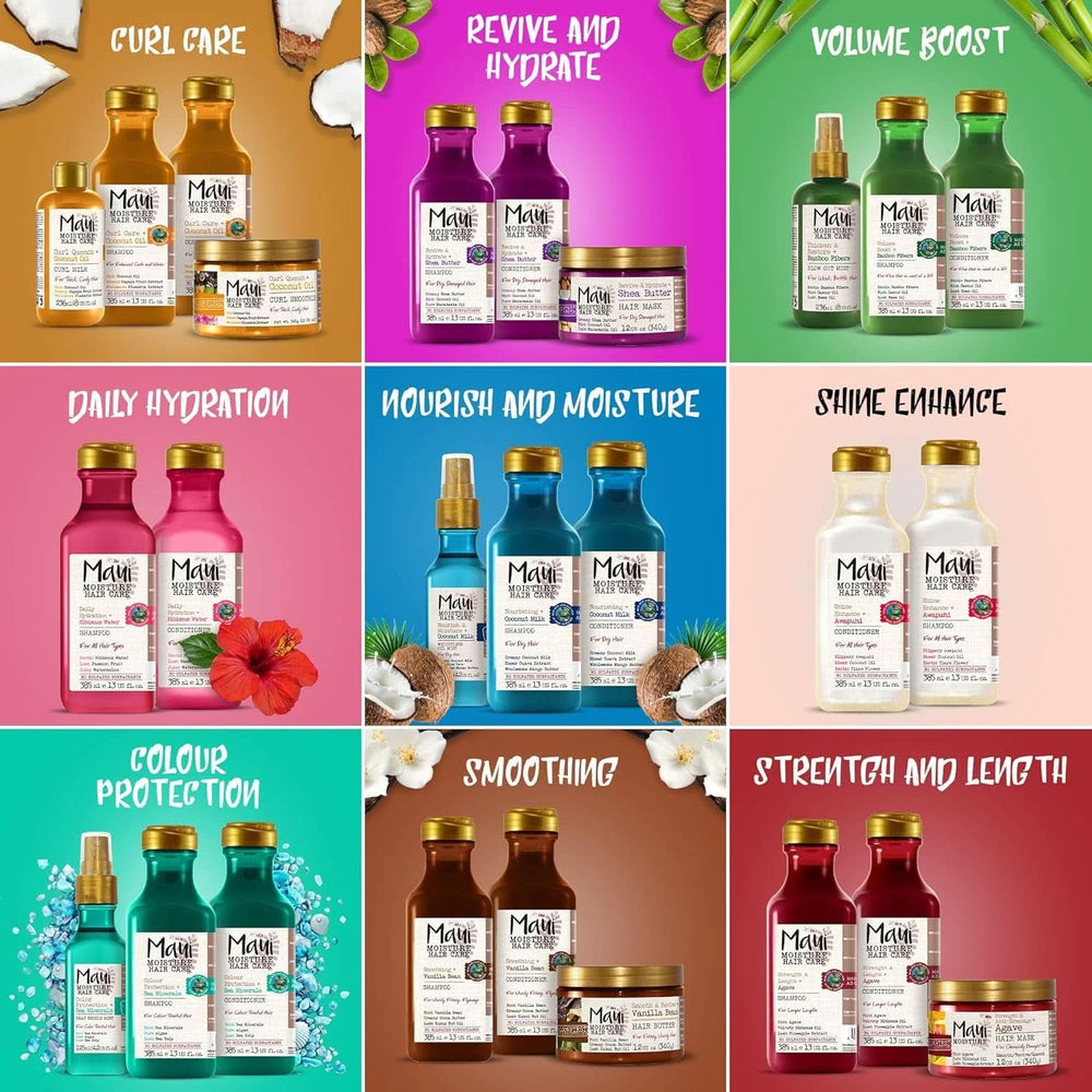 Maui Moisture Revive & Hydrate + Shea Butter, Shampoo or Conditioner, 385ml Shower & Bath Naty Shop