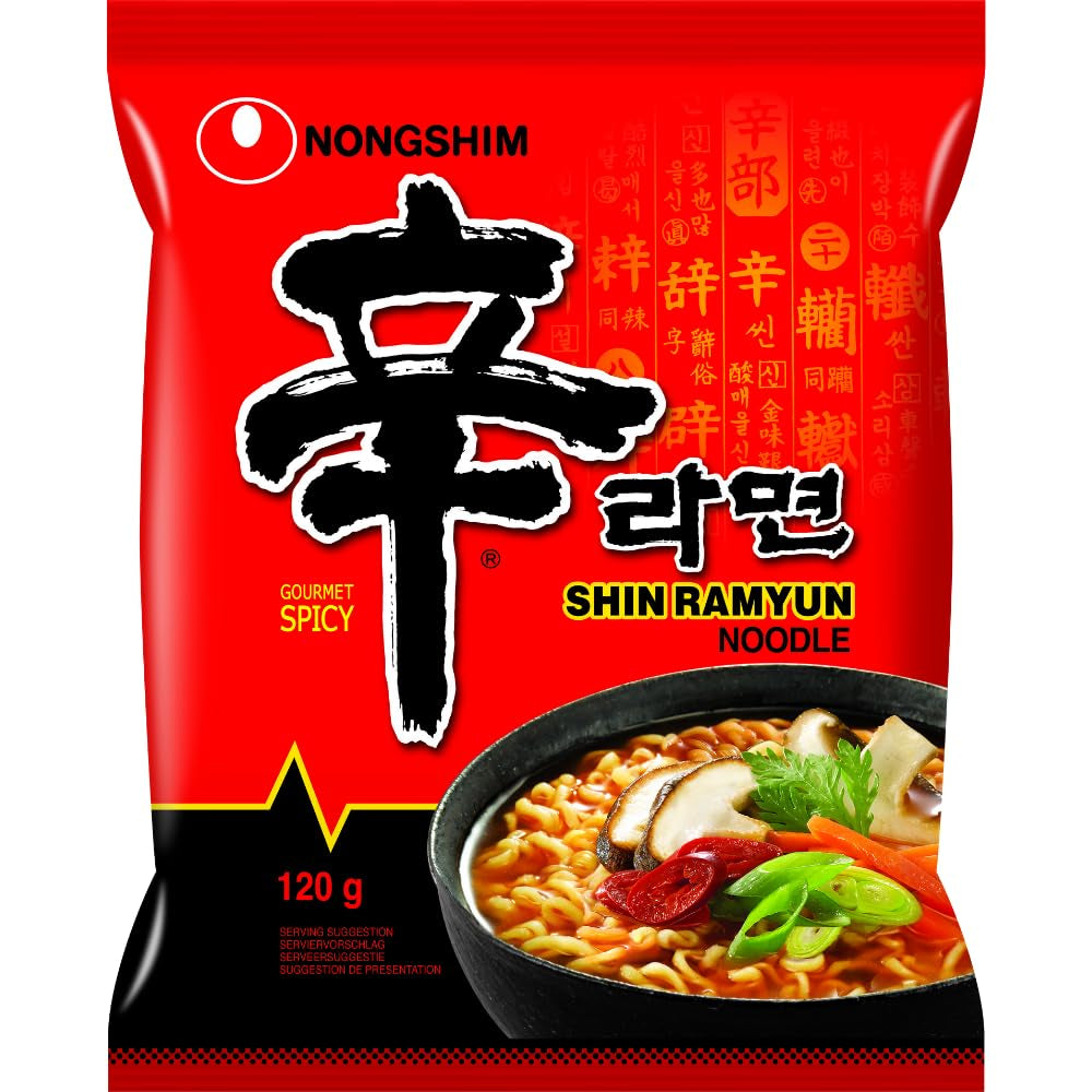 Nongshim - Shin Ramyun Instant Noodles - Multi Pack (20 x 120g) - Product design may vary