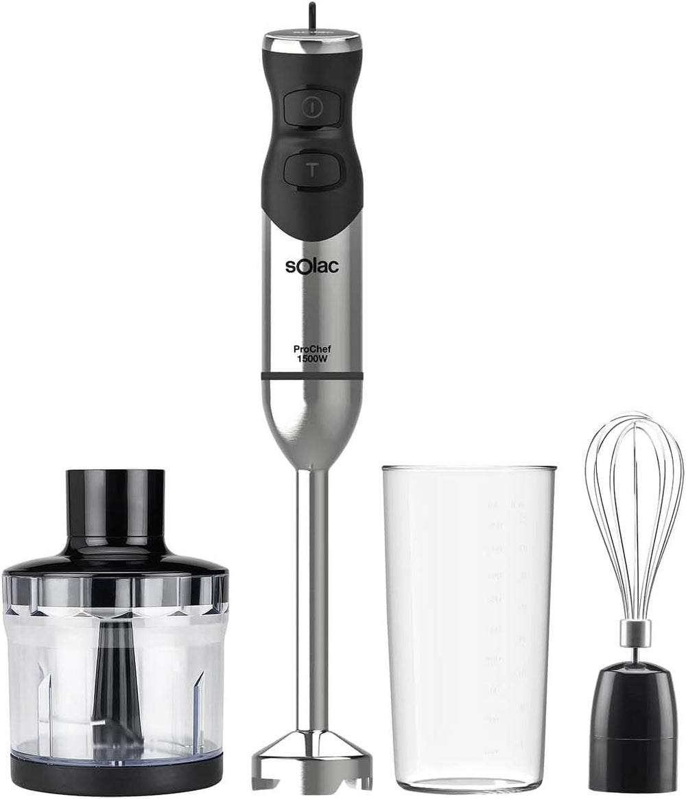 Pro Chef 1000 Standmixer, W, Edelstahl Kitchen Naty Shop 1500W | 3 Accessories