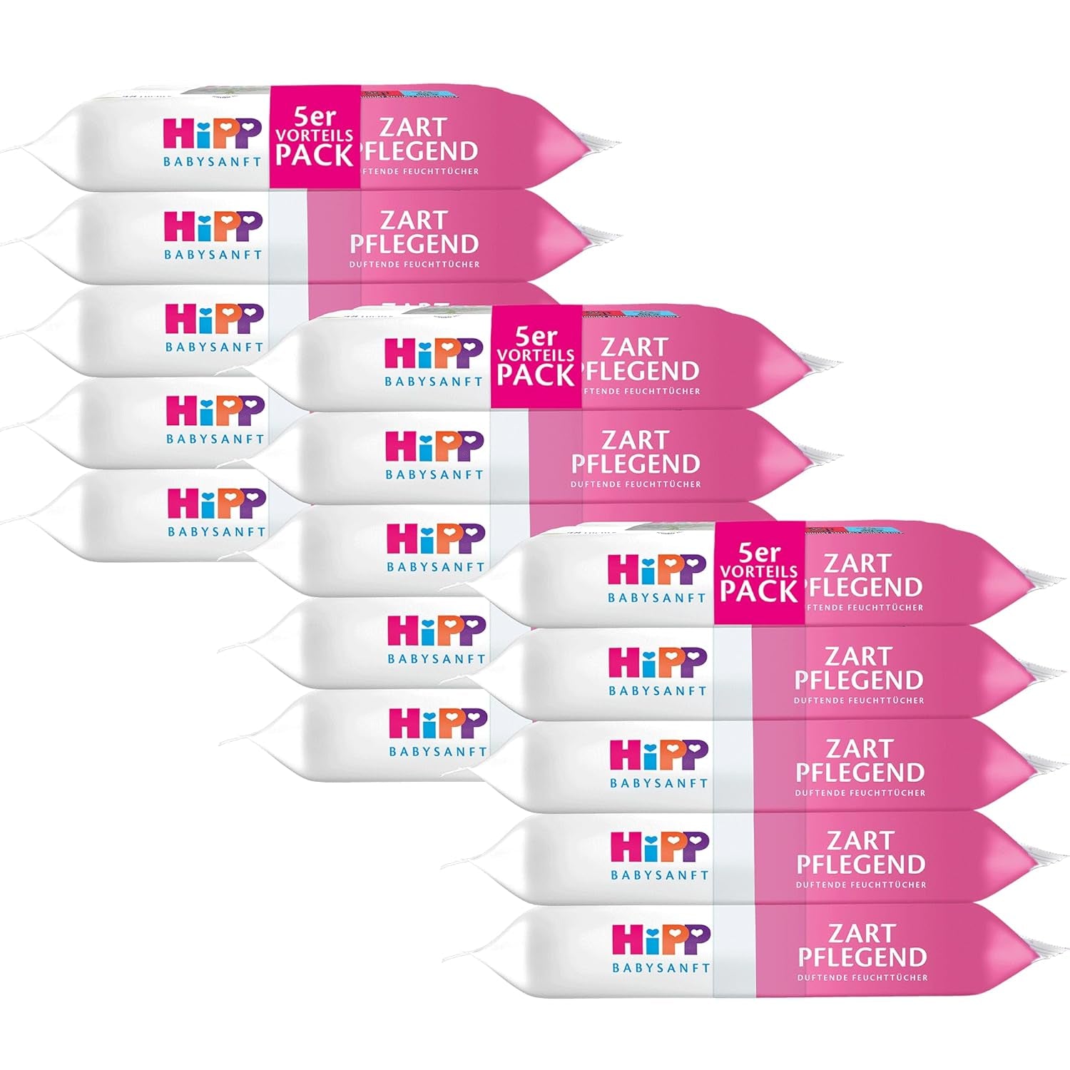 HiPP Babysanft Delicates Baby Wet Wipes 720 pieces (3 x 240) with organic almond extract, extra skin-friendly for gentle cleaning of babies' sensitive skin