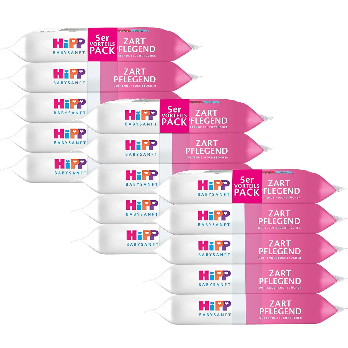 HiPP Babysanft Delicates Baby Wet Wipes 720 pieces (3 x 240) with organic almond extract, extra skin-friendly for gentle cleaning of babies' sensitive skin