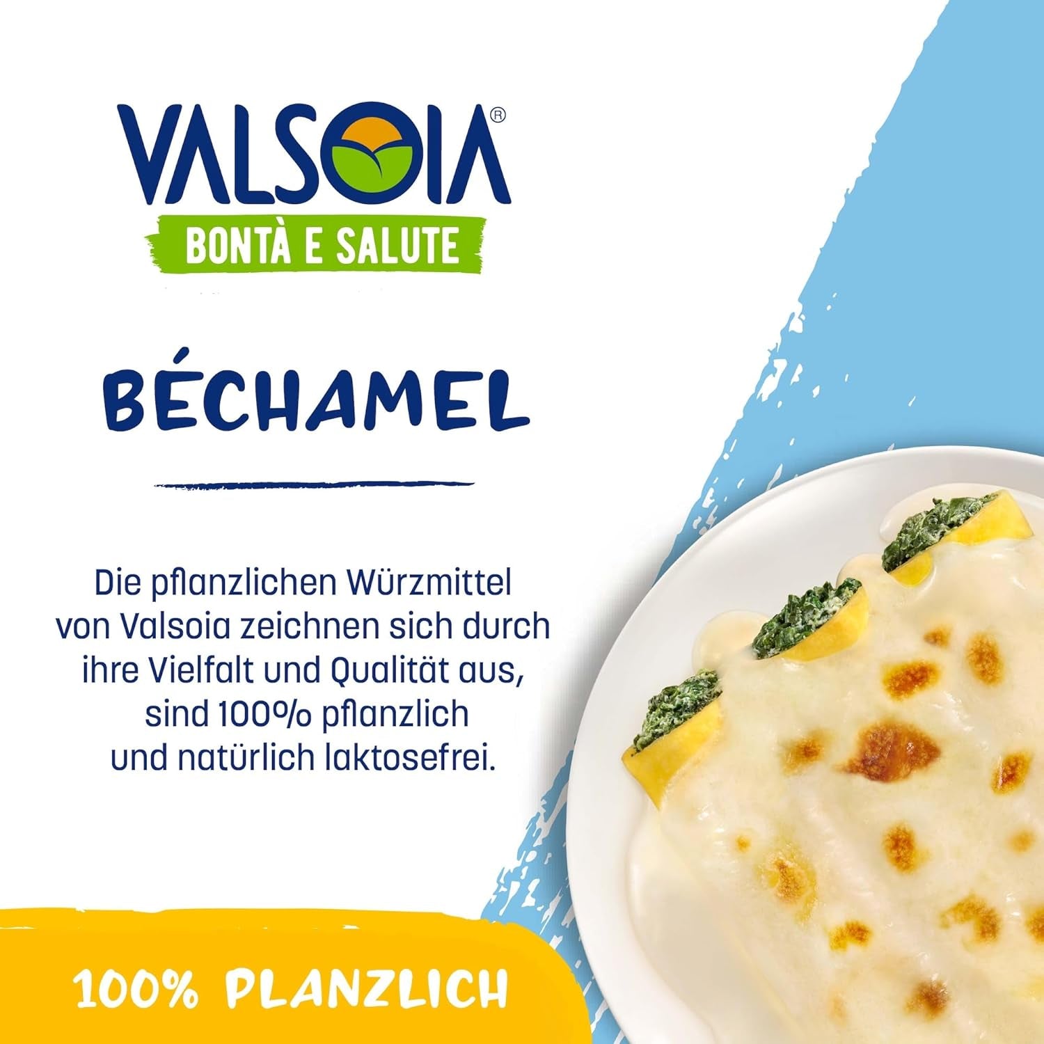 Béchamel conditioner, Lactose-free Béchamel, Versatile in cooking, Ideal for vegans and vegetarians, 6 x 200 ml