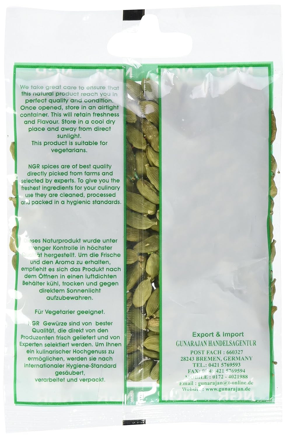 Cardamom, green, whole, 50g (1 x 50g Packung)