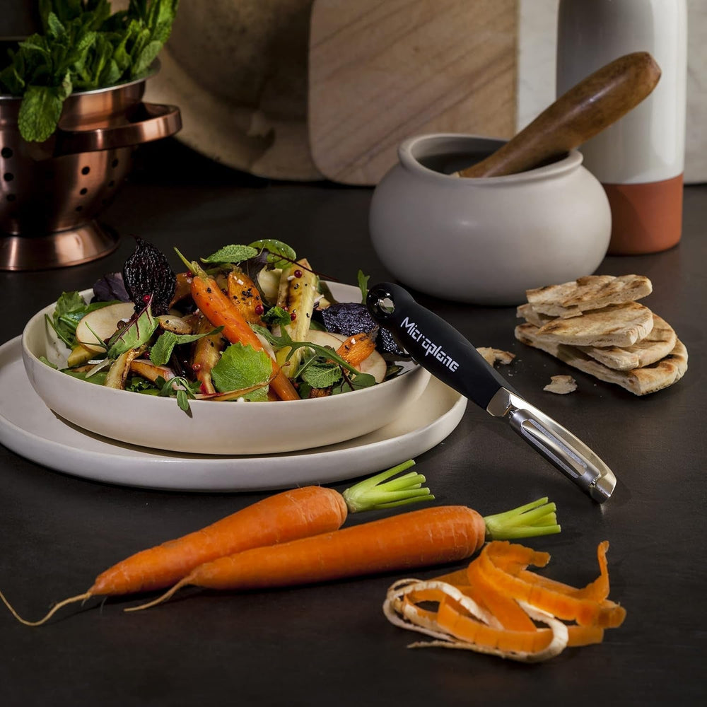 Naty Shop Microplane Professional Double Blade Stainless Steel Ambidextrous Peeler