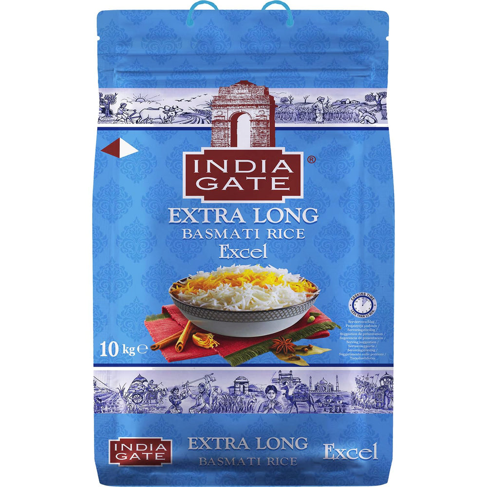 INDIA GATE Premium Basmati Rice – Long grain fine, aromatic rice from India, fine long grain (1 x 5 kg)