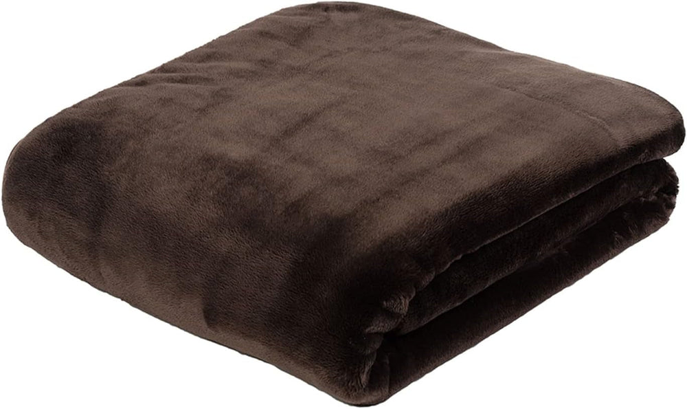 Gözze - Comfortable blanket Premium Cashmere-Feeling, 500 G/M², 180 X 220 Cm - mustard Beds and Blankets Besuche den GÃ¶zze-Store Chocolate 130 X 170 Cm