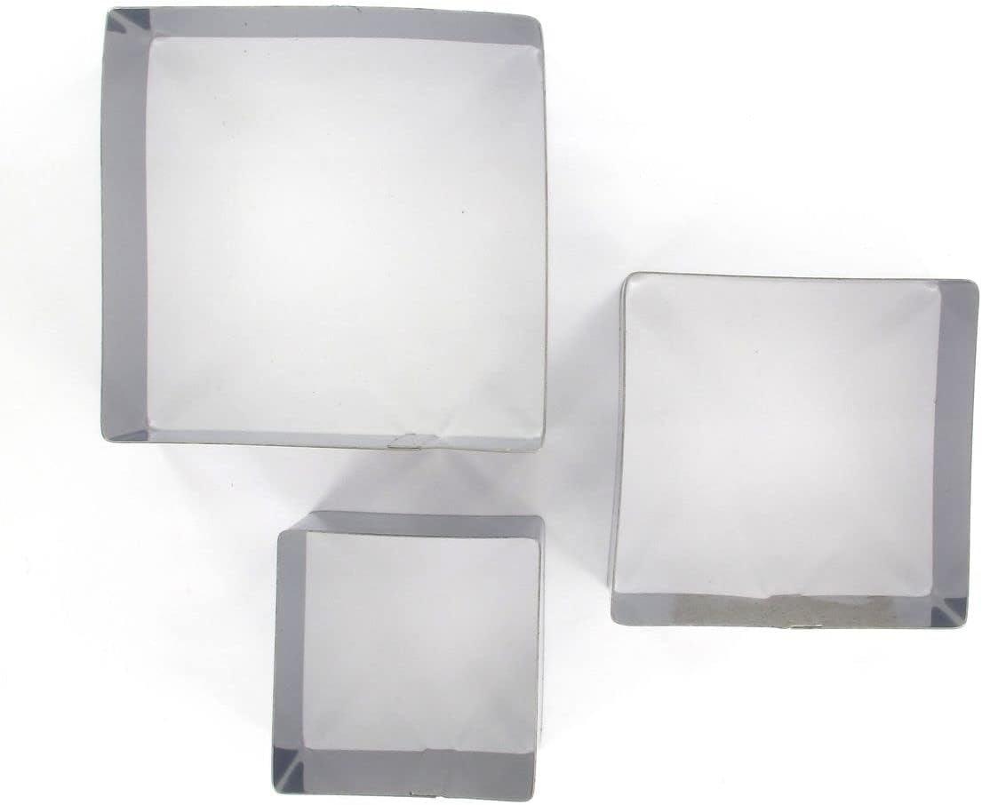 Formă de biscuiți pătrată Fackelmann, oțel, argintie