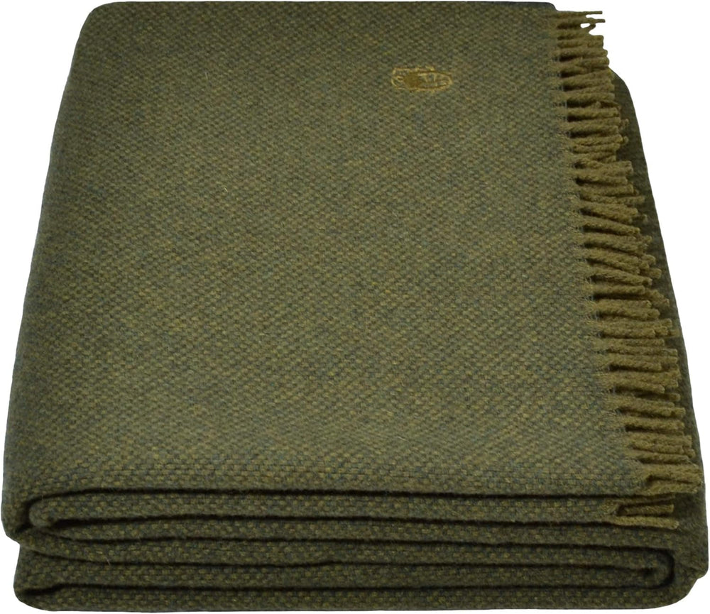 Must Relax Blanket - Wool blanket - High quality new pure wool plaid with fringes - 130X190 Cm - 310 Rose - From "Zoeppritz since 1828" Beds and Blankets 'zoeppritz since 1828' 670 Forest 130X190Cm
