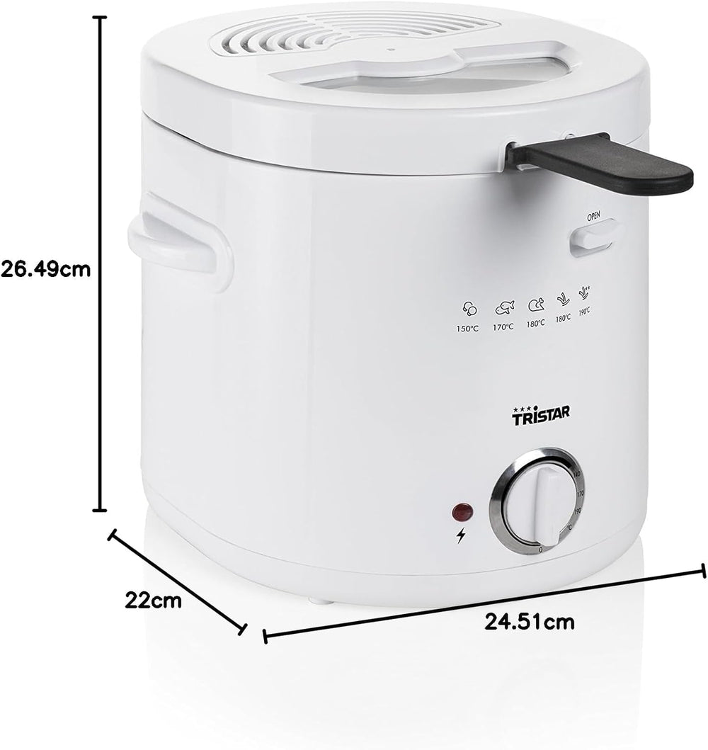 Tristar FR-6941 fryer - thermostat, 1.5 L, 1000 W, white Appliances Naty Shop