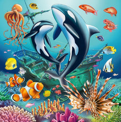 Ravensburger puzzle for children - 12000859 Enchanting underwater world - 3X49 puzzle pieces for children aged 5+ Puzzle Naty Shop