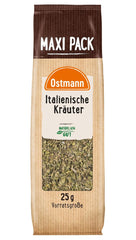 Ostmann Gewürze - Italienische Kräuter gerebelt | Mediterranean Kräutermischung zum Würzen von Tomatensauce, Gemüse- und Fleischgerichten | 25 g in Vorteilsbeutel