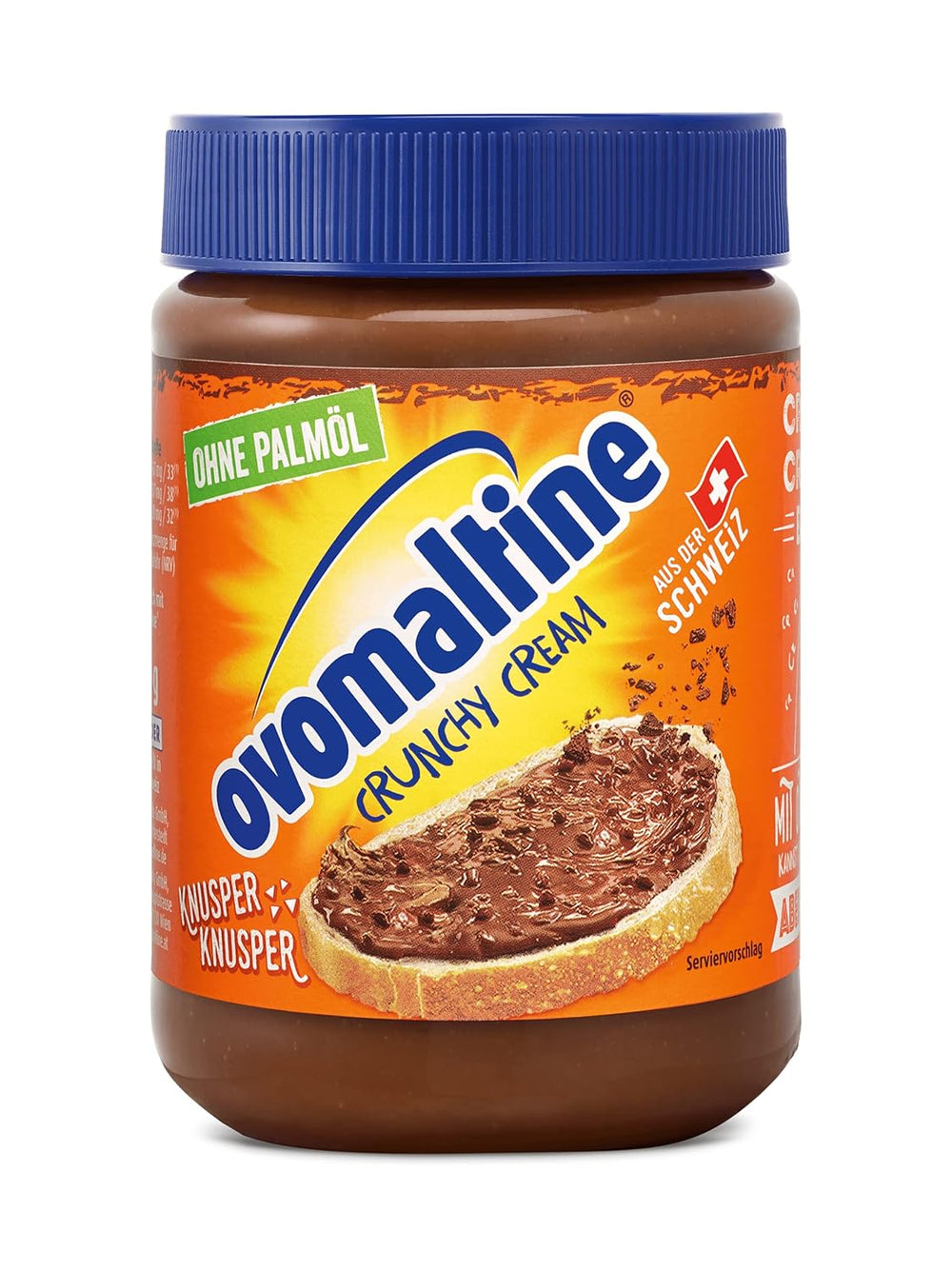 Ovomaltine OVO BREAK Wafer and Chocolate Bar - a crunchy snack with the unmistakable taste of our popular Creme Crocante, naturally without palm oil (4 x 39g)