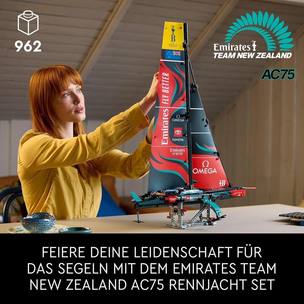 LEGO Technic Emirates Team New Zealand AC75 Racing Yacht Adult Sailboat Building Kit Gift for Men and Women Creative and Relaxing Activity 42174 Building Sets Besuche den LEGO-Store