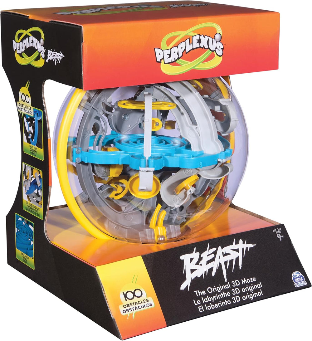Spin Master Games - Perplexus Beast 3D Ball Maze with 100 Obstacles, Patience Game for Kids 9+ and Adults