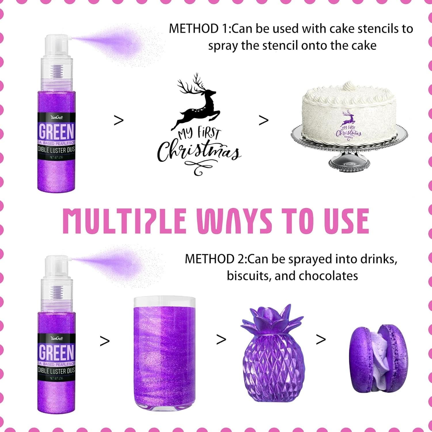 Edible glitter spray, 20 grams Naty Shop