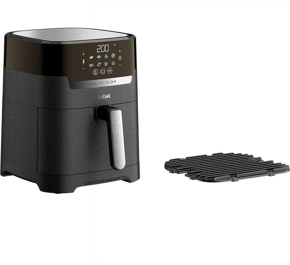 Tefal Easy Fry Max EY2458, 5 liters, Hot Air Fryer, 10 automatic cooking programs, digital touch screen Appliances Naty Shop Black Single - Without window 4.2L