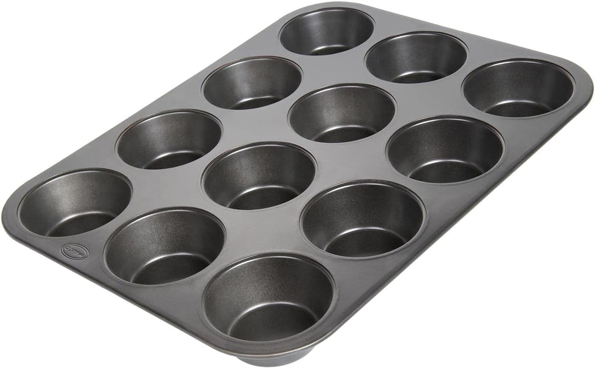 Wenco Muffinform 12Er Antihaft Backblech, Spülmaschinengeeignet, Karbonstahl – Muffinblech Für 12 Muffin – Hitzebeständig Bis 220°C, Schwarz Molds and baking trays Naty Shop Version 2021