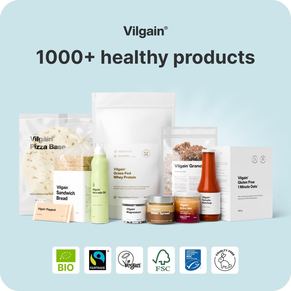 Vilgain Ghee Spray mit Avocadoöl | Laktosefrei, zum Kochen & Backen | Rauchpunkt 195°C, herzgesund, BRC-zertifiziert | Ideal für laktoseempfindliche Menschen | Geschmacks-Harmonie, 200ml