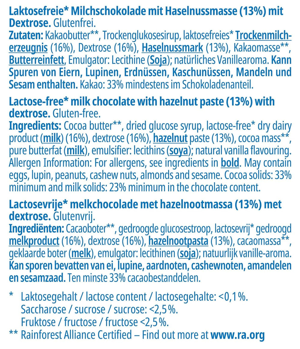 Frankonia Noisette with chocolate and dextrose, lactose and gluten free, 80 grams