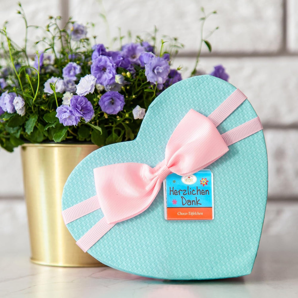 Heidel Thank You milk chocolate bars 3x80g, 16 mini-bars of 5g per package, Various expressions of gratitude, Exquisite gift idea