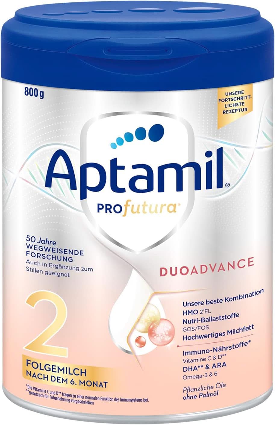 Aptamil Profutura, Lapte praf pentru bebelusi, fara ulei de palmier - 800 grame Mama si Copilul Naty Shop 800 grame Profutura Duoadvance 2