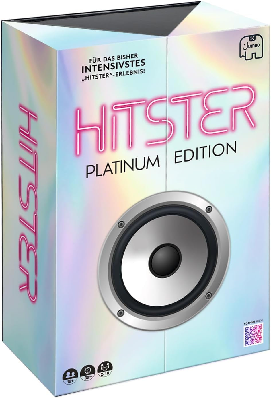 Hitster Platinum Edition – Party music game with 500 songs from pop, rock, hip-hop, dance and more, including speaker