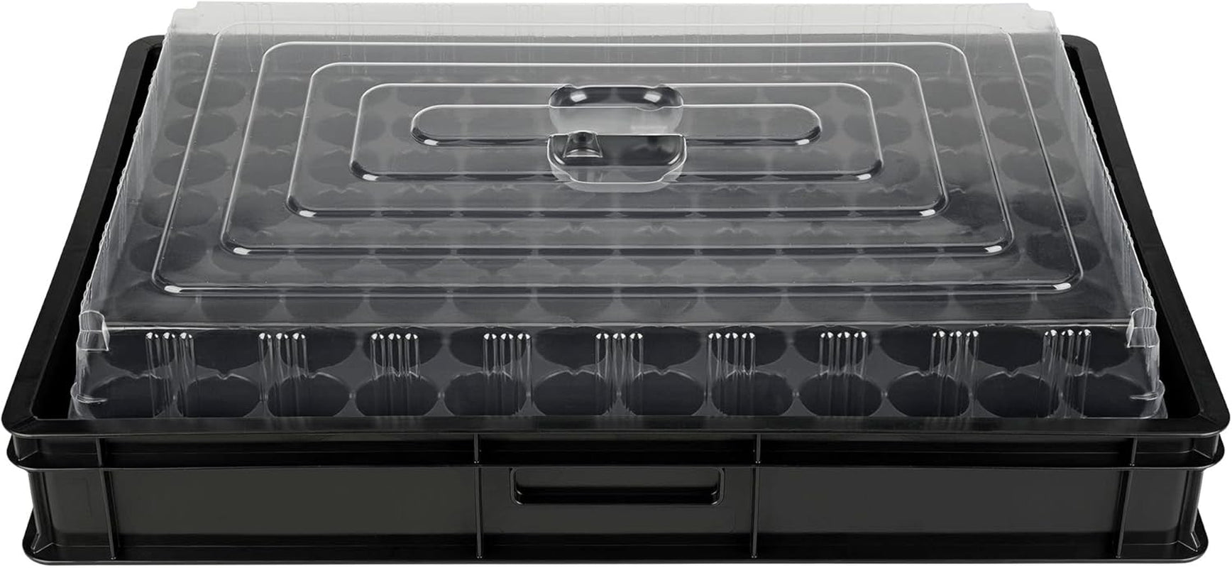 GW-285 Propagation System consisting of GW657 professional water tray, matching capillary mat (water absorption 3L per sq m) and pot tray with 285 pots (23x23mm, 54mm height) in Euro size (600x400mm)