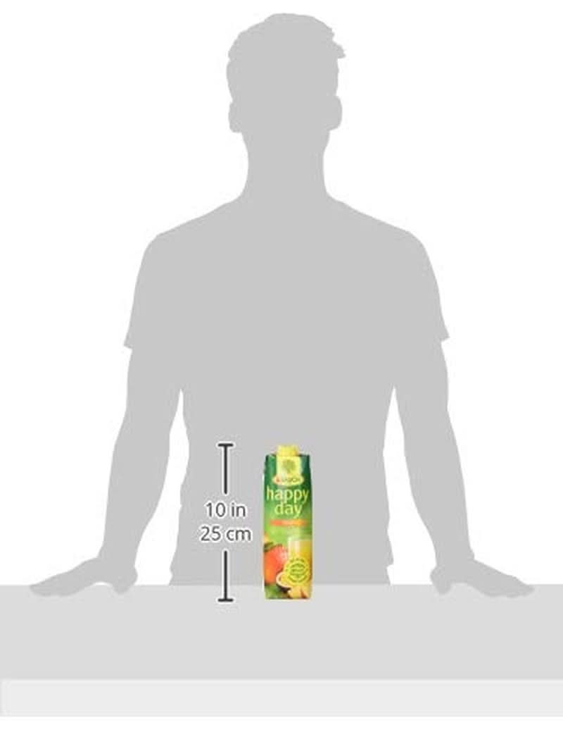 Rauch Happy Day Mango | Refined drink with passion fruit | A lot of vitamin C | 6 x 1 liter, Tetra Prisma Naty Shop