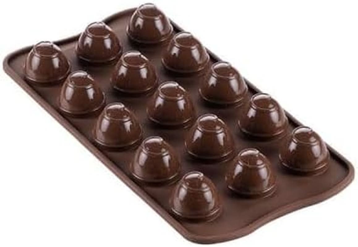 Silikomart 22.152.77.0165, 3D Spiral Ø 2.4 x H 3 cm, 9 ml, 15 cavitati (SCG52) Bucatarie Naty Shop