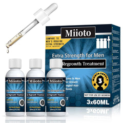 Miioto Hair Growth Serum, 180 ML Produs de creștere a părului pentru bărbați, ser de păr pentru creșterea părului, îngrijirea scalpului Promovează părul mai gros Hrănește scalpul și previne căderea părului Ingrijirea parului Naty Shop Titlu implicit