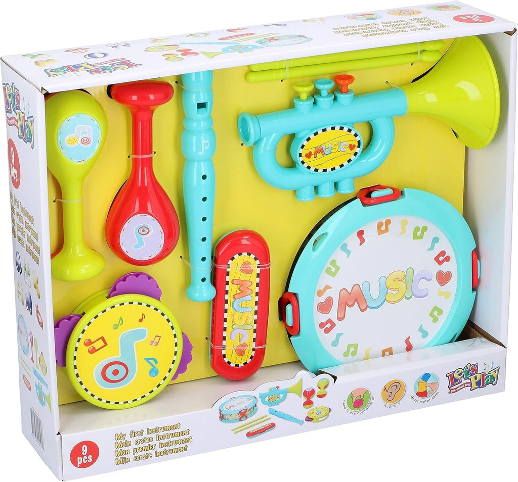 Let's Play- Set de instrumente pentru abilități motorii globale, multicolor Jucarii Bebe Naty Shop