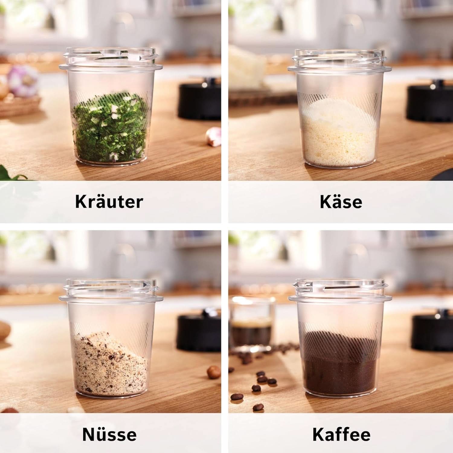 Bosch Standmixer Vitapower Serie 4 MMB6177S, Edelstahl-Klingen Made in Germany, 1.5L Thermosafe Glasbehälter, 0.6L To-Go-Flasche, Stopfer, Universalzerkleinerer, 30,000 U/Min, 1200 W, Silver Kitchen Naty Shop