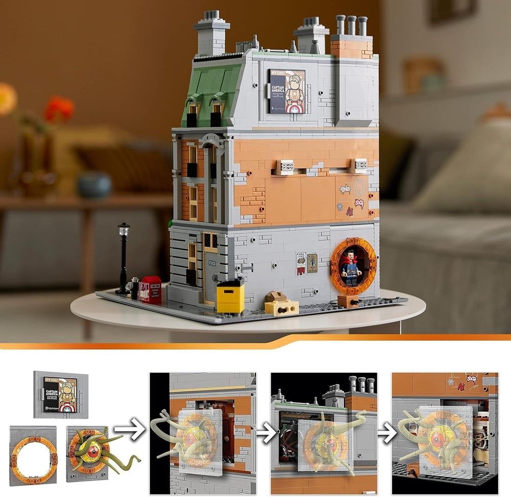 LEGO Marvel Sanctum Sanctorum 3-Story Modular Building Set with Doctor Strange and Iron Man Minifigures Avengers: Endgame Toy House Fan Collectible Great Room Decor 76218 Building Sets Besuche den LEGO-Store